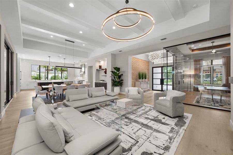 Furnished interior view inside a new home in , Parrish (Image 8).