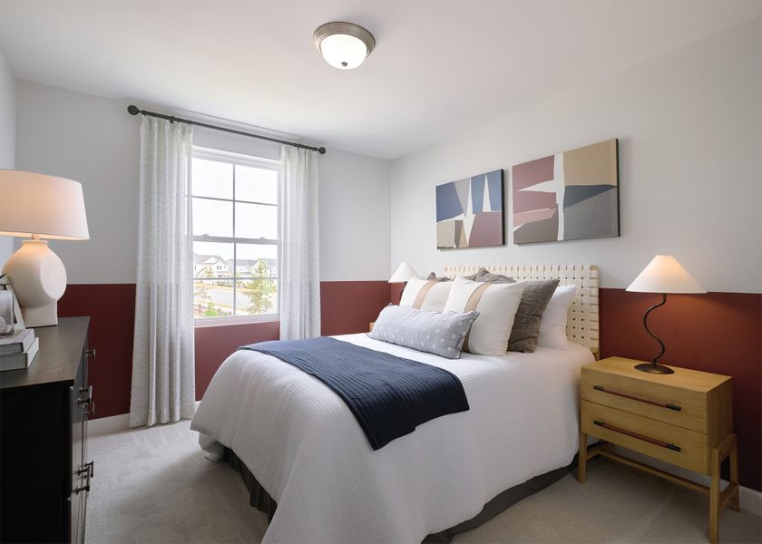 Representative furnished interior of a home built from the The Springhill by David Weekley Homes in Serenity - The Cottage Collection, Fuquay Varina (Image 6). Representative furnished interior of a home built from the The Springhill by David Weekley Homes in Serenity - The Cottage Collection, Fuquay Varina (Image 6).