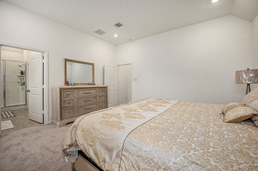 Roomy layout with plenty of space for a king bed and additional furniture. Roomy layout with plenty of space for a king bed and additional furniture.