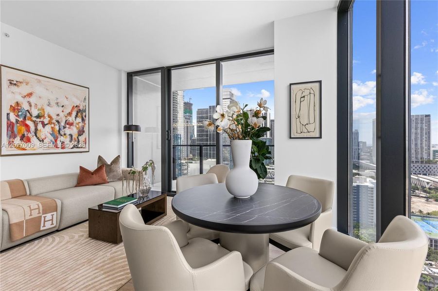 Furnished interior view inside a new home in , Miami (Image 7).
