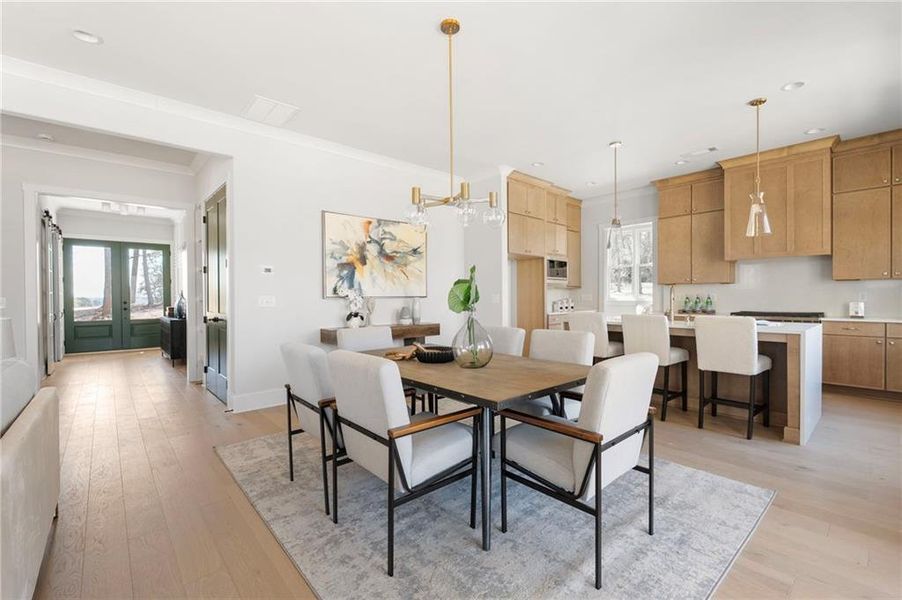 Furnished interior view inside a new home in , Cumming (Image 38).