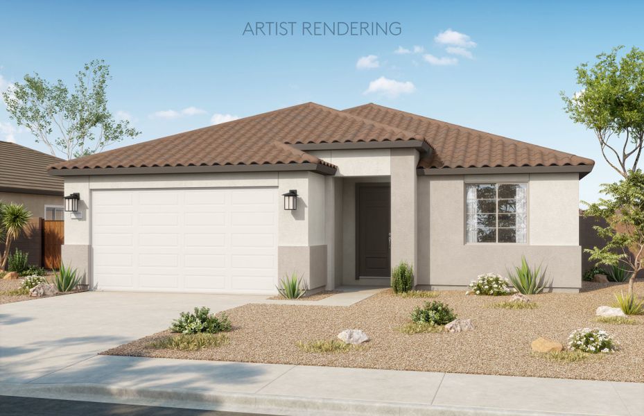 Representative exterior photo of a completed home built from the Barletta by Pulte Homes in Shadow Ridge, Avondale, AZ (Image 19). Representative exterior photo of a completed home built from the Barletta by Pulte Homes in Shadow Ridge, Avondale, AZ (Image 19).