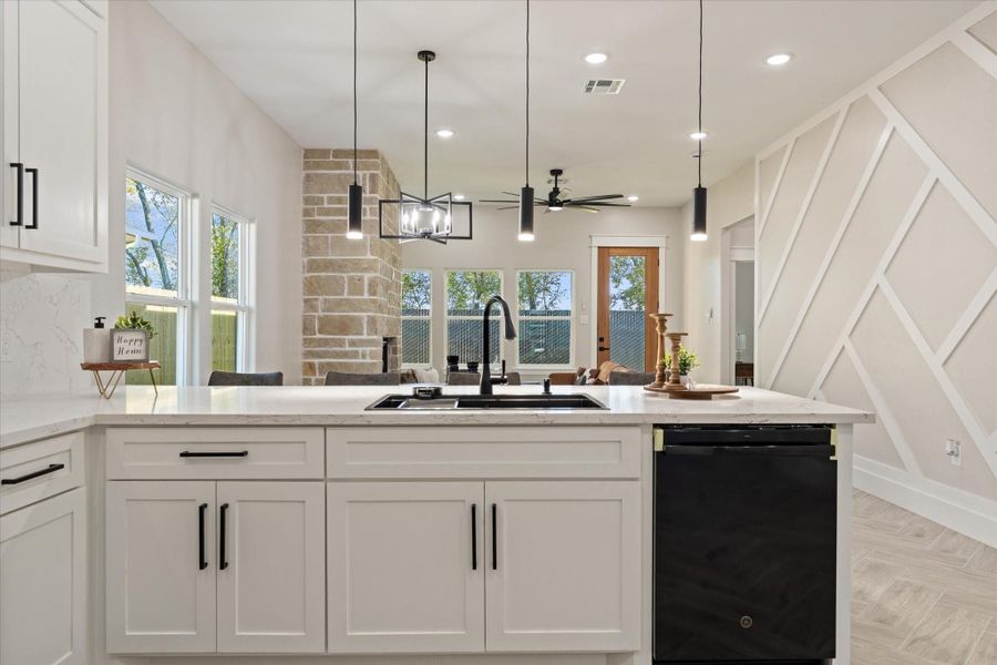 Furnished interior view inside a new home in , La Porte (Image 6).