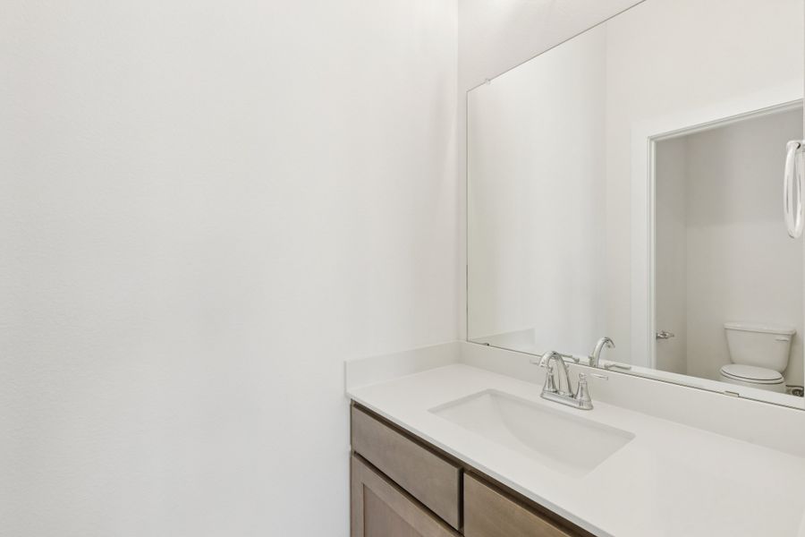 Bathroom in the Gilmour II home plan by Trophy Signature Homes – REPRESENTATIVE PHOTO