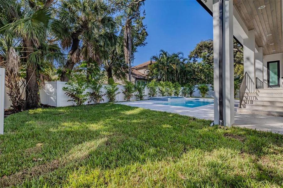Exterior details and patio area of a home in , Tampa (Image 3). Exterior details and patio area of a home in , Tampa (Image 3).