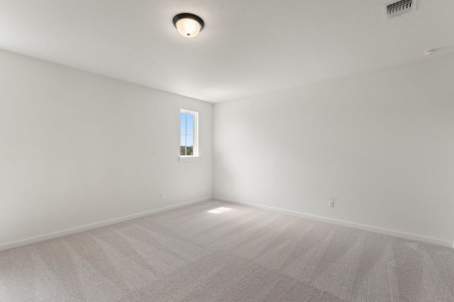 Spacious, unfurnished interior of a new home in Park Collection at Lariat, Liberty Hill (Image 34). Spacious, unfurnished interior of a new home in Park Collection at Lariat, Liberty Hill (Image 34).