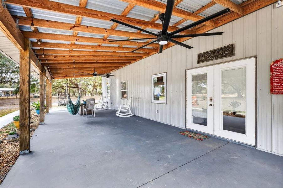 Exterior details and patio area of a home in , Bushnell (Image 23). Exterior details and patio area of a home in , Bushnell (Image 23).