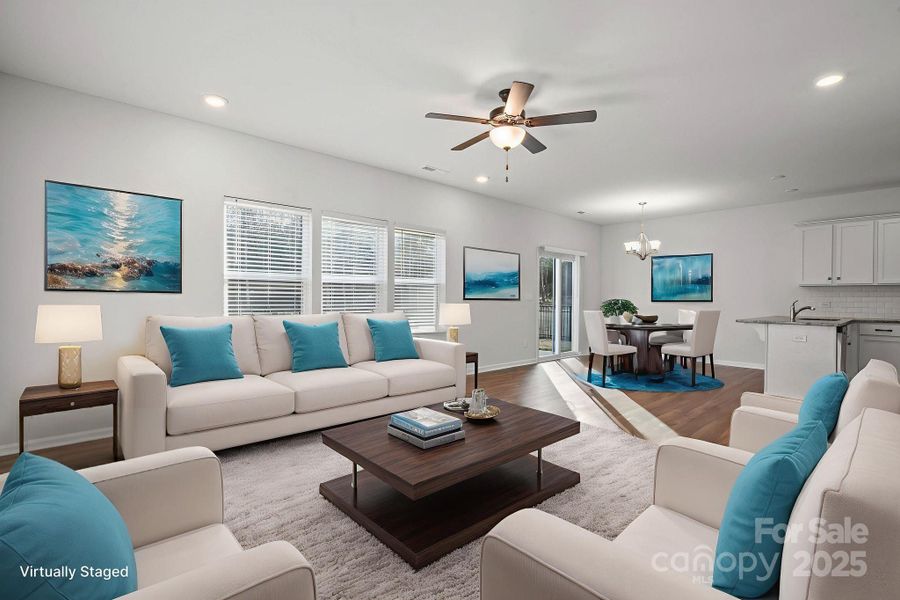 Furnished interior view inside a new home in Martha's Ridge, Statesville (Image 7). Furnished interior view inside a new home in Martha's Ridge, Statesville (Image 7).