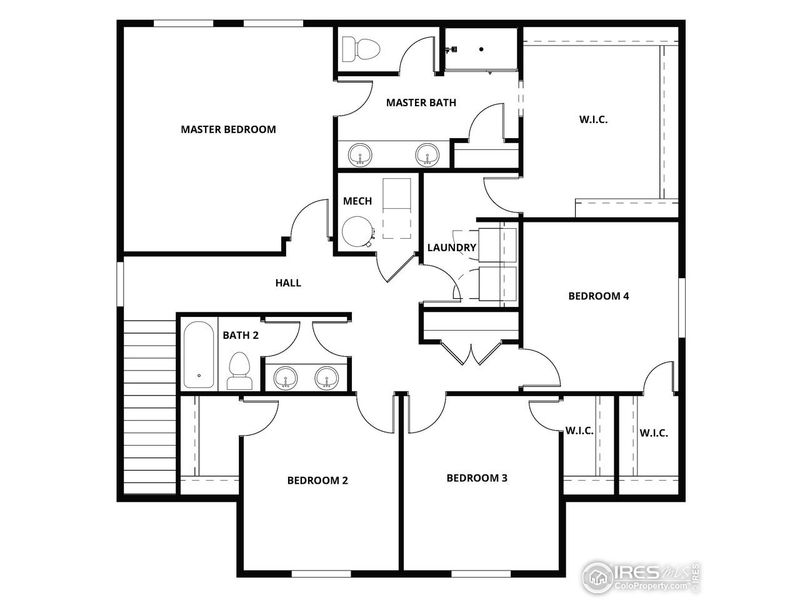 2D floor plan layout of this home in , Berthoud, CO (Image 3).