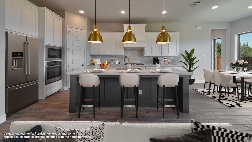 Furnished interior view inside a new home in Trinity Falls, McKinney (Image 6).