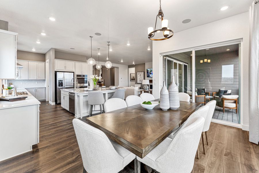 Representative furnished interior of a home built from the Columbine by Taylor Morrison in Dawson Trails, Castle Rock (Image 13).