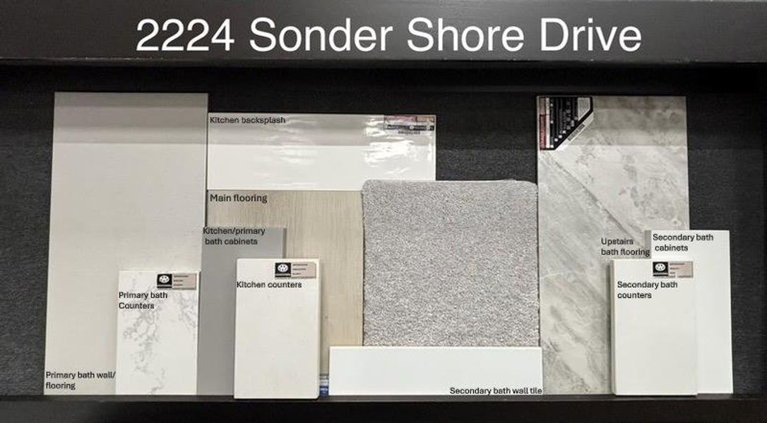 Sample of building materials used in homes in Sunterra, Katy (Image 21).