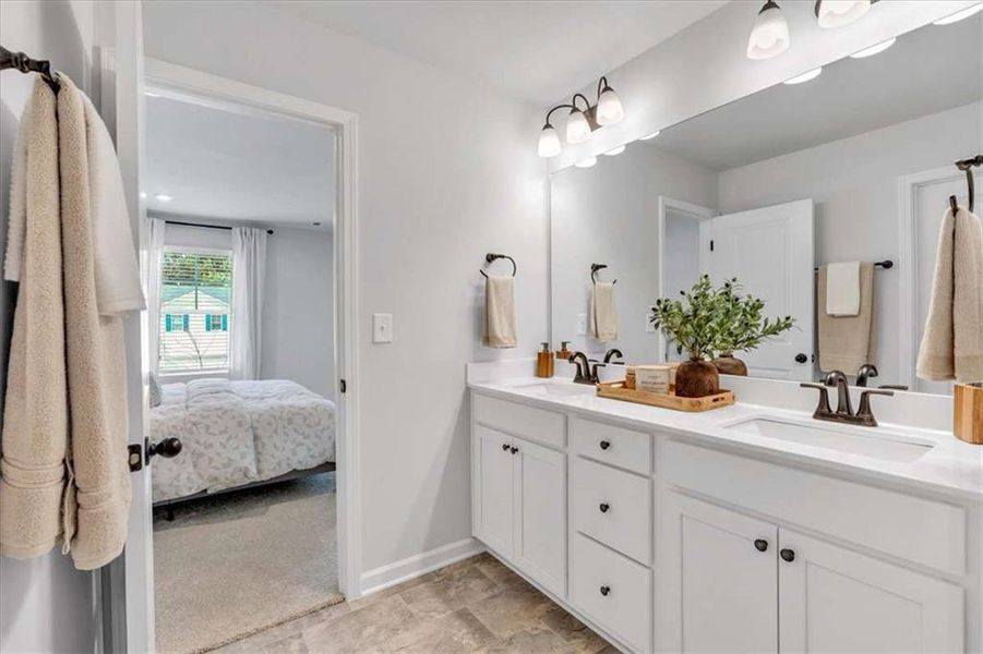 Furnished interior view inside a new home in The Reserve at Chapel Hill Phase II, Douglasville (Image 24).