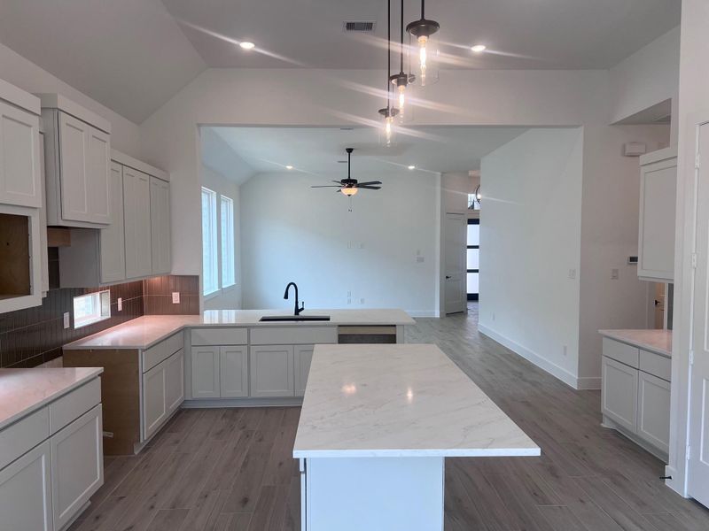 Furnished interior view inside a new home in Wood Leaf Reserve, Tomball (Image 5).