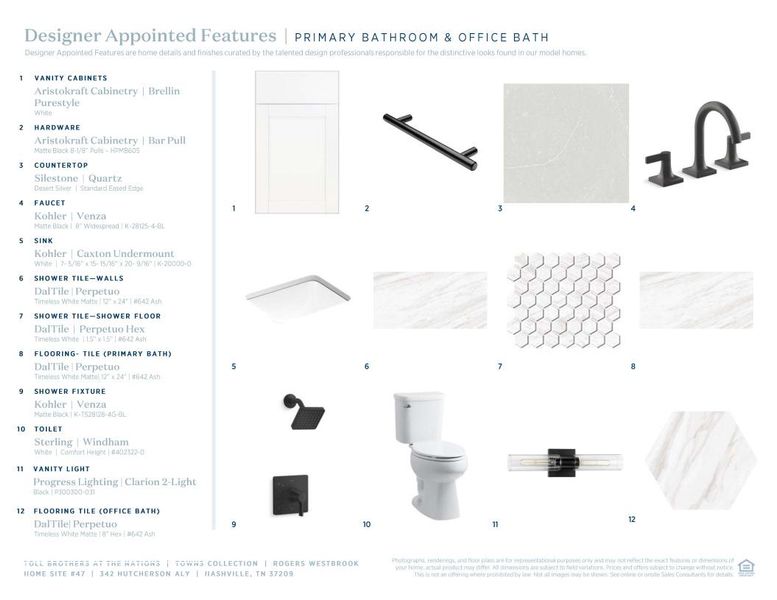 Sample of building materials used in homes in The Nations - Towns, Nashville (Image 10). Sample of building materials used in homes in The Nations - Towns, Nashville (Image 10).