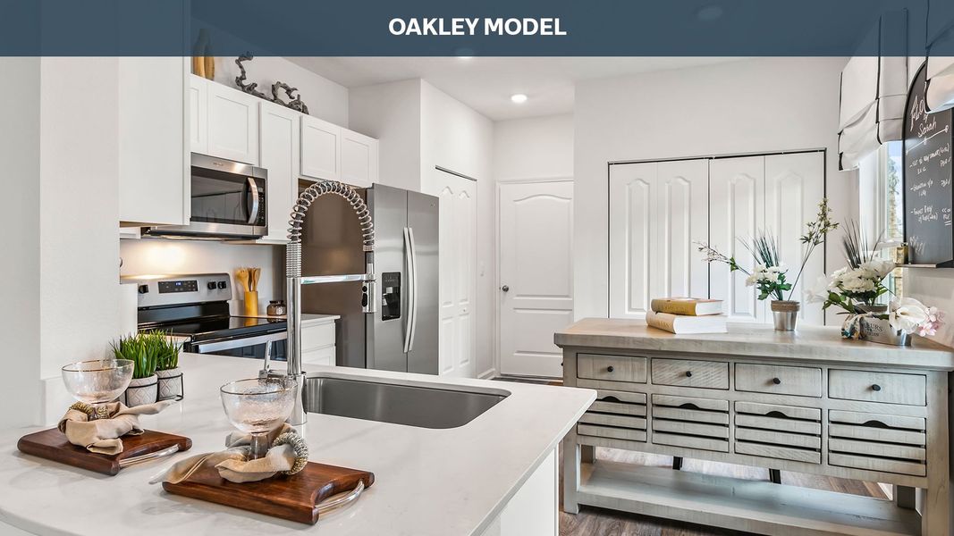 Representative furnished interior of a home built from the Oakley by D.R. Horton in Corsair, Middleburg (Image 4).