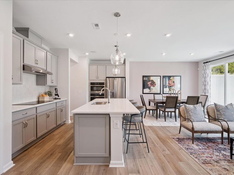 Representative furnished interior of a home built from the Catawba by Tri Pointe Homes in Millstone, Cramerton (Image 8).