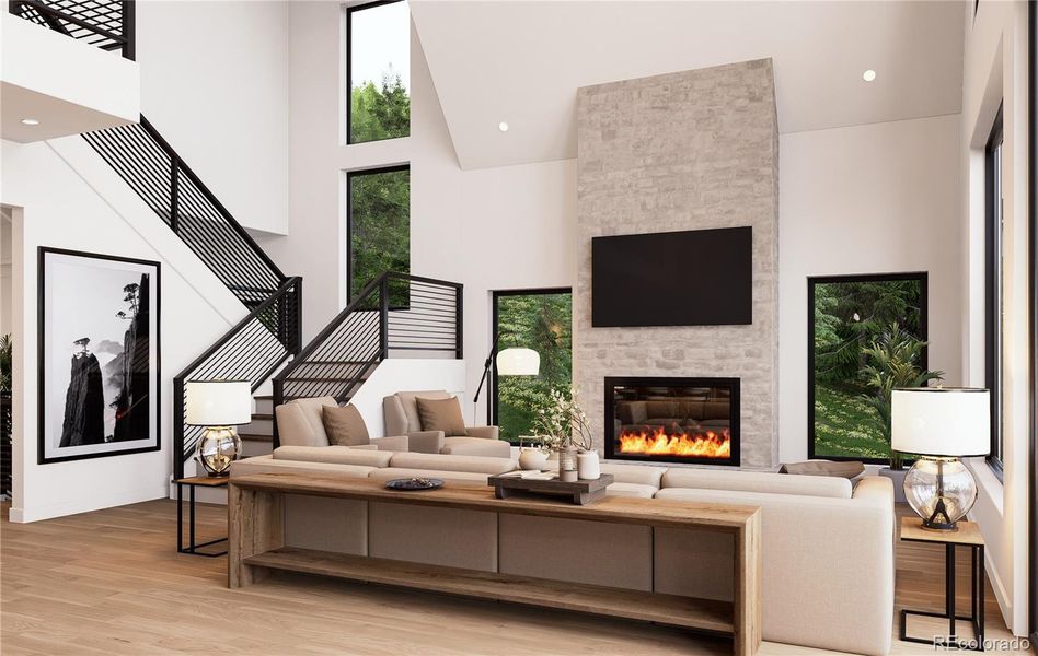 Furnished interior view inside a new home in , Conifer (Image 8).