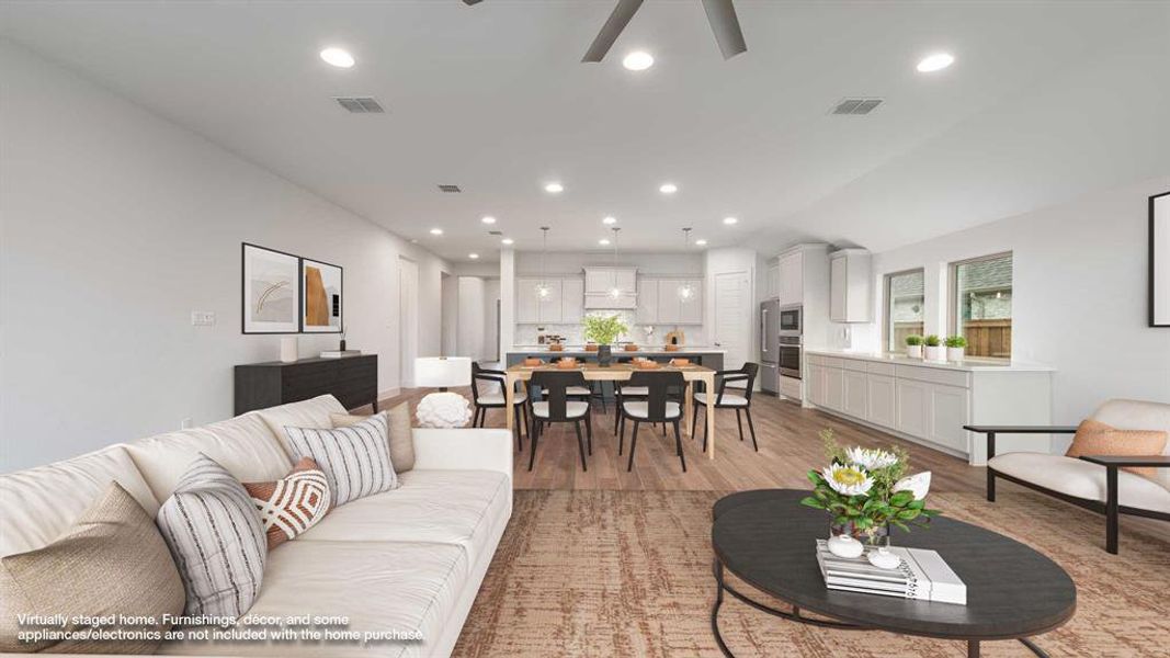 Furnished interior view inside a new home in Myrtle Creek 60', Waxahachie (Image 12). Furnished interior view inside a new home in Myrtle Creek 60', Waxahachie (Image 12).