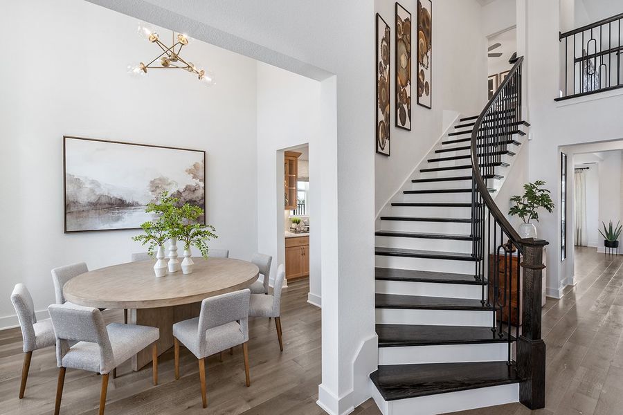 Representative furnished interior of a home built from the Ametrine by Taylor Morrison in Santa Rita Ranch, Liberty Hill (Image 12).