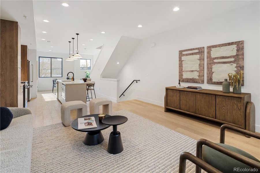 Furnished interior view inside a new home in , Denver (Image 6).
