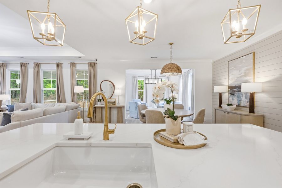 Representative furnished interior of a home built from the Carolyn II by Great Southern Homes in Carsons Landing, Angier (Image 42).