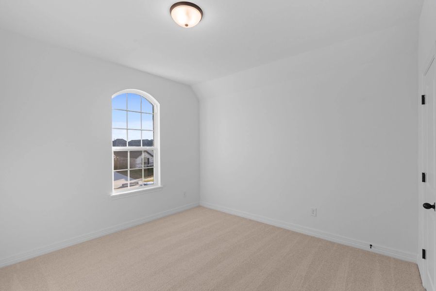 Secondary bedroom. Sample product photo. Actual exterior and interior selections may vary by homesite. Photo may be virtually staged. Secondary bedroom. Sample product photo. Actual exterior and interior selections may vary by homesite. Photo may be virtually staged.