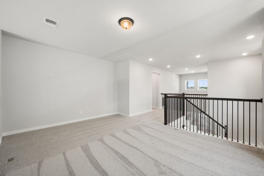 Spacious, unfurnished interior of a new home in Heritage, Dripping Springs (Image 37). Spacious, unfurnished interior of a new home in Heritage, Dripping Springs (Image 37).