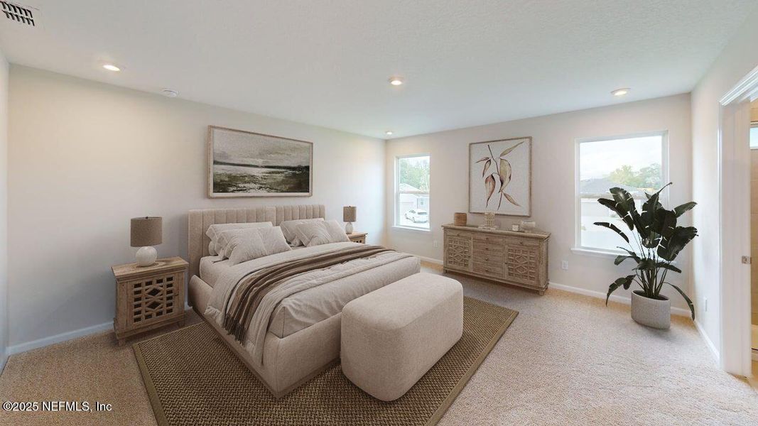 Furnished interior view inside a new home in Sandridge Hills, Green Cove Springs (Image 11). Furnished interior view inside a new home in Sandridge Hills, Green Cove Springs (Image 11).