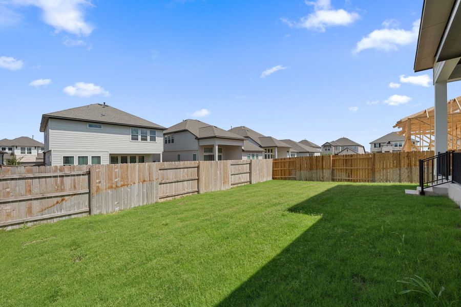 Exterior details and patio area of a home in Park Central, Georgetown (Image 29).