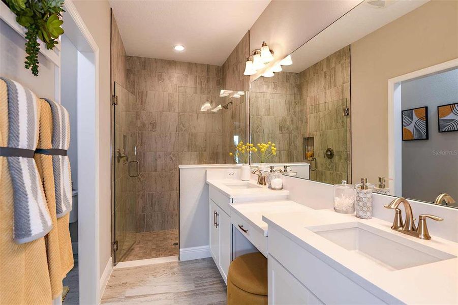 Furnished interior view inside a new home in Crosswind Point, Parrish (Image 12).