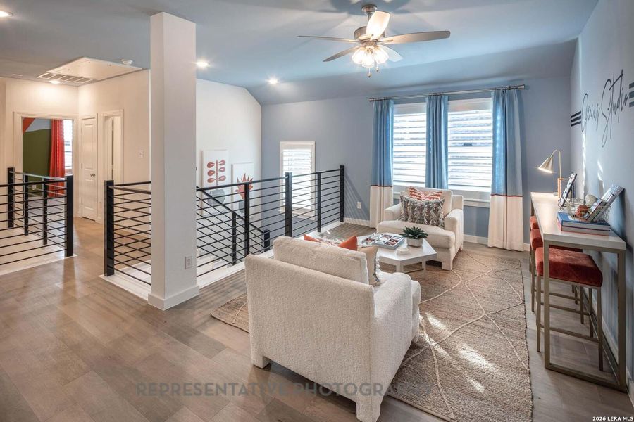 Furnished interior view inside a new home in Davis Ranch, San Antonio (Image 22).