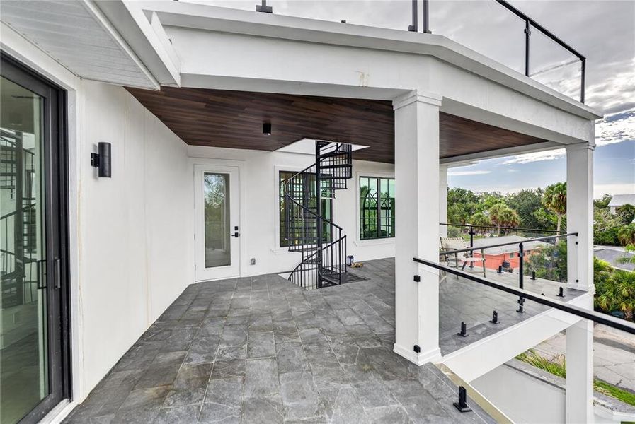 Exterior details and patio area of a home in , Sarasota (Image 32).