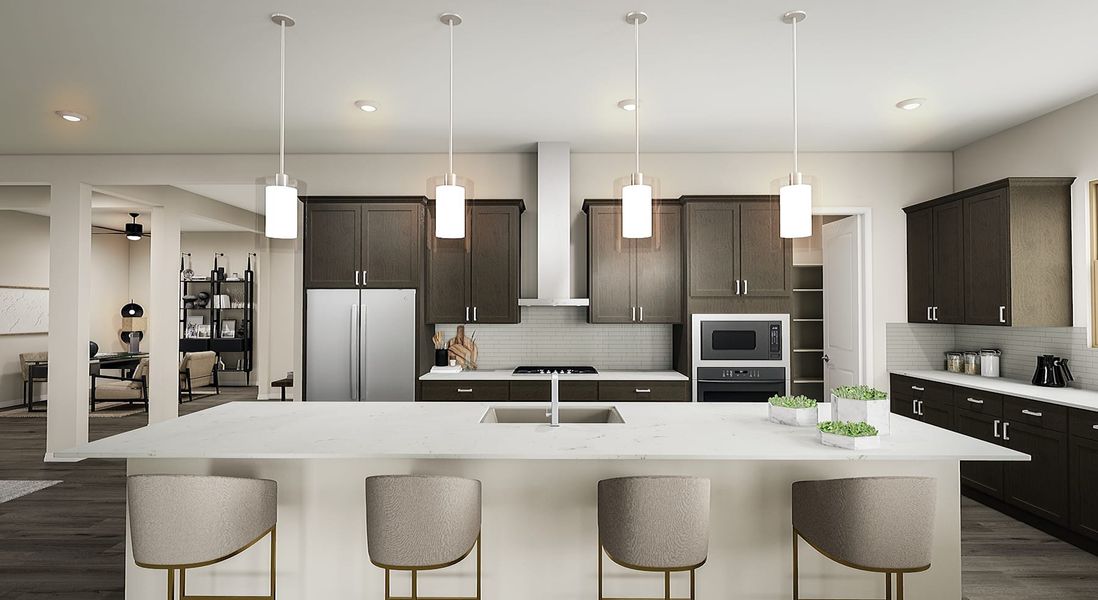 Representative furnished interior of a home built from the Pecan Plan 58-6 by Tri Pointe Homes in Whispering Hills, Laveen (Image 3). Representative furnished interior of a home built from the Pecan Plan 58-6 by Tri Pointe Homes in Whispering Hills, Laveen (Image 3).