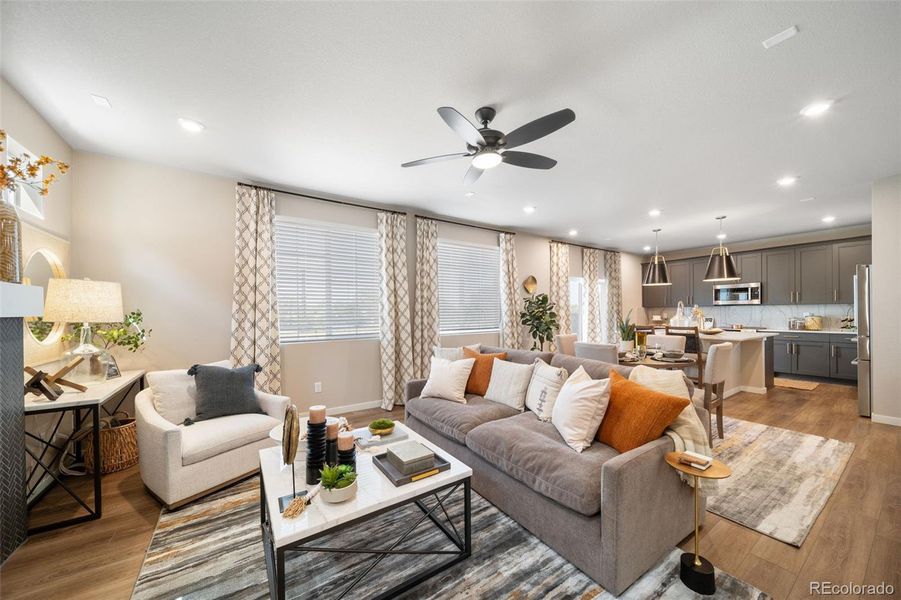 Furnished interior view inside a new home in , Aurora (Image 8).