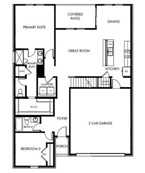 2D floor plan layout of this home in , Crandall, TX (Image 2).