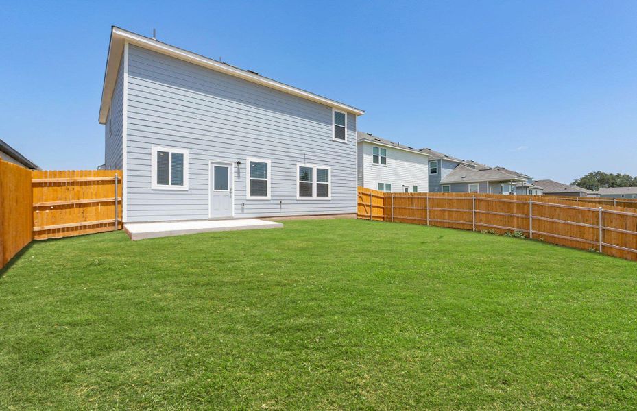 Exterior details and patio area of a home in Skyview, Belton (Image 16). Exterior details and patio area of a home in Skyview, Belton (Image 16).