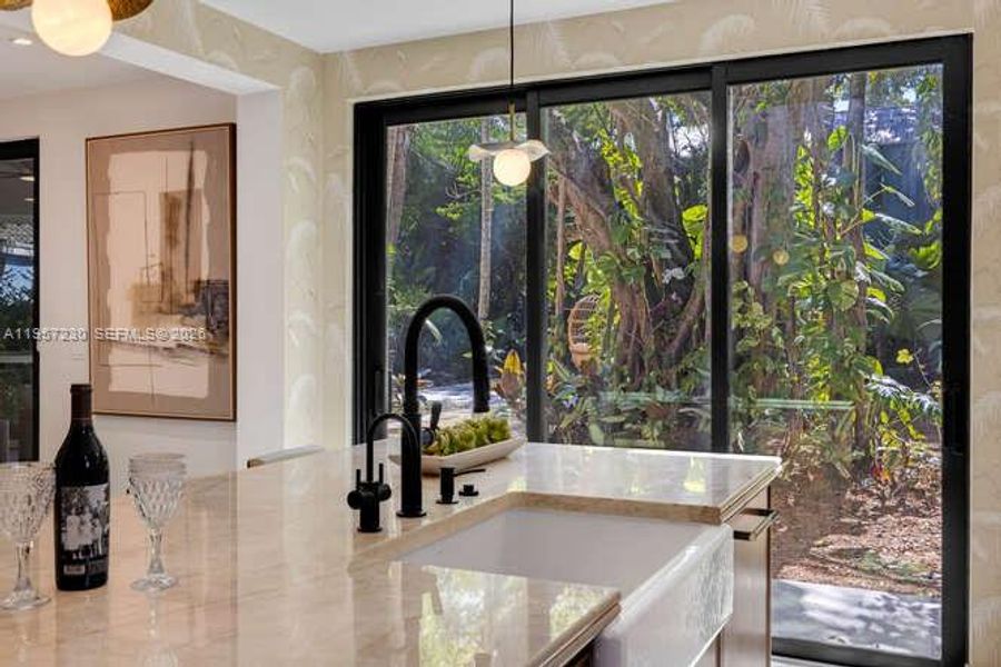 Furnished interior view inside a new home in , Miami (Image 11).