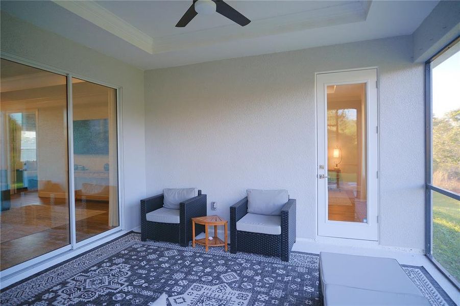 Exterior details and patio area of a home in , North Port (Image 34).