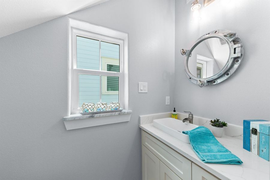 Furnished interior view inside a new home in , Galveston (Image 28).