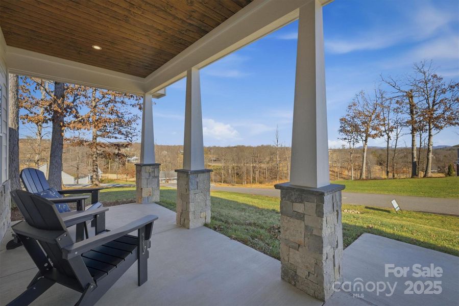 Exterior details and patio area of a home in , Morganton (Image 25).