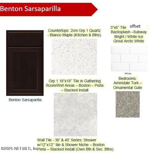 Sample of building materials used in homes in Wells Landing, Jacksonville (Image 24).