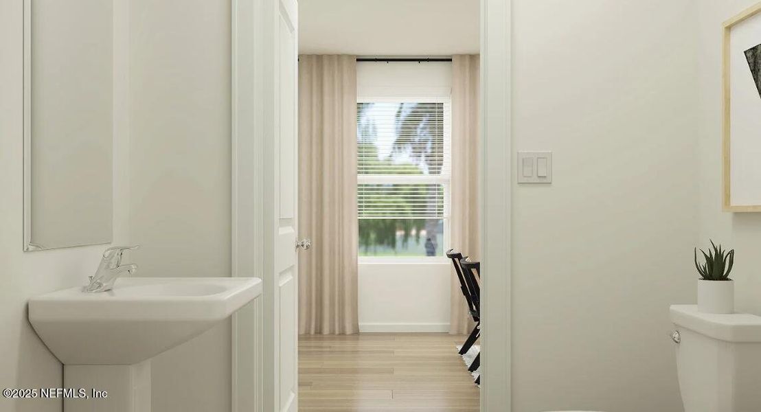 Furnished interior view inside a new home in Oak Hill Village Townhomes, Jacksonville (Image 4).