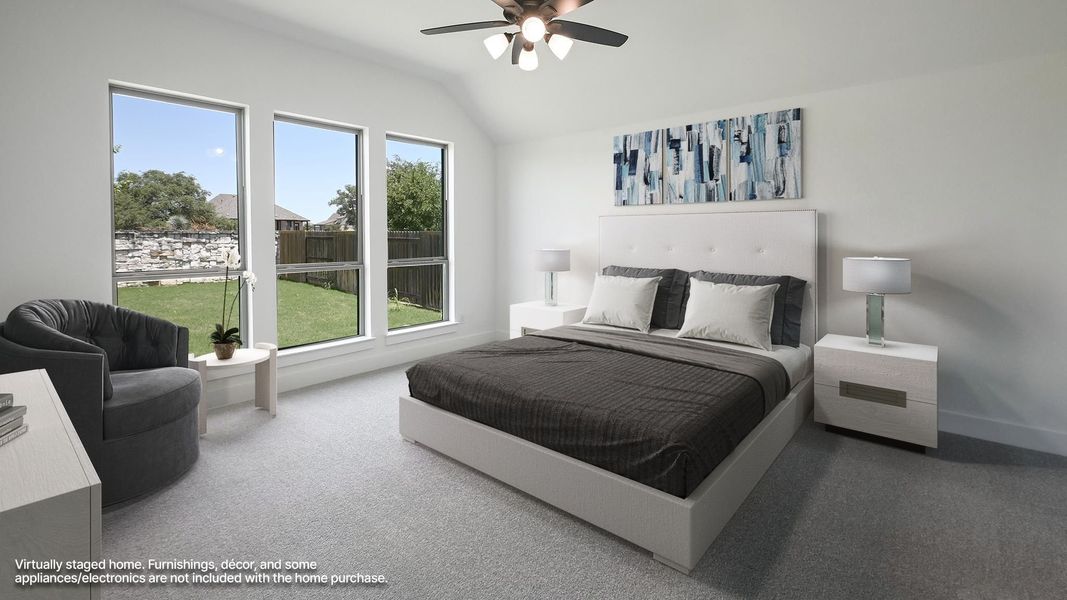 Furnished interior view inside a new home in 6 Creeks, Kyle (Image 6). Furnished interior view inside a new home in 6 Creeks, Kyle (Image 6).