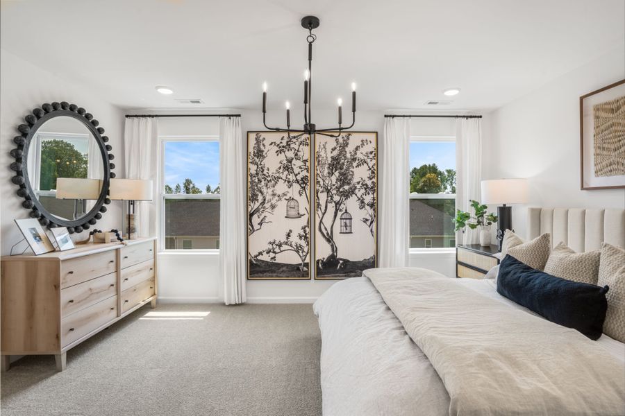 Representative furnished interior of a home built from the Claymore by Mattamy Homes in Magnolia Park Townes, Garner (Image 14).