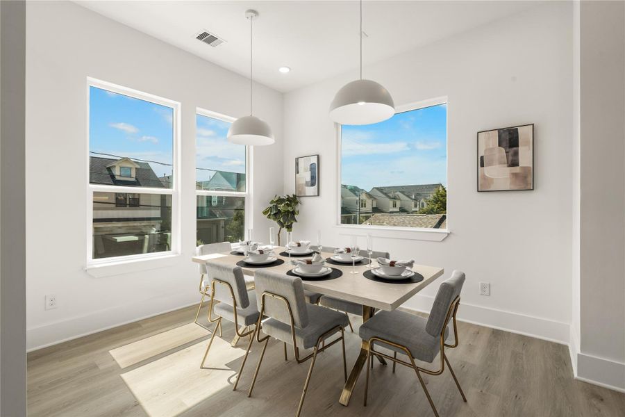 Furnished interior view inside a new home in , Houston (Image 28).