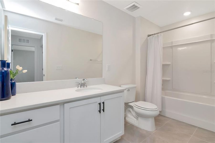 Furnished interior view inside a new home in Riverstone, Land O' Lakes (Image 9). Furnished interior view inside a new home in Riverstone, Land O' Lakes (Image 9).