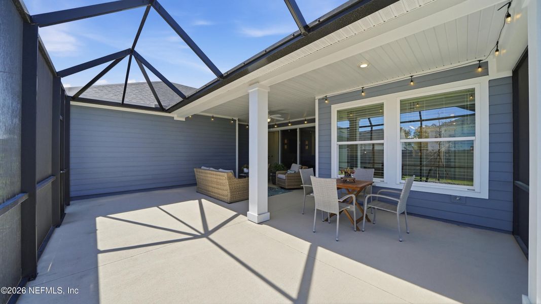 Exterior details and patio area of a home in Shearwater, St. Augustine (Image 27).