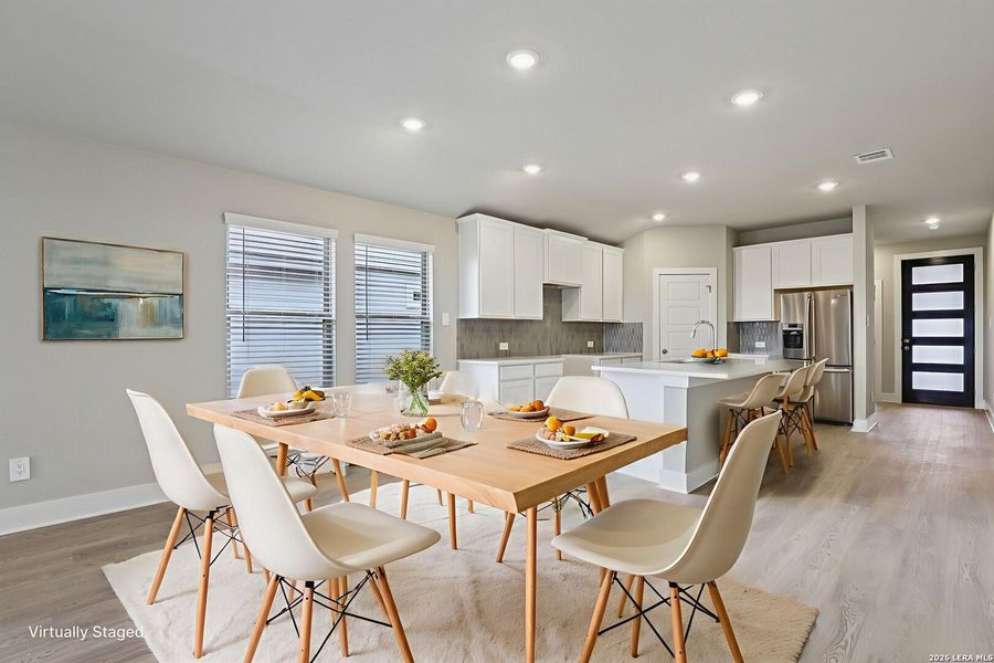 Furnished interior view inside a new home in Lark Canyon, New Braunfels (Image 17). Furnished interior view inside a new home in Lark Canyon, New Braunfels (Image 17).