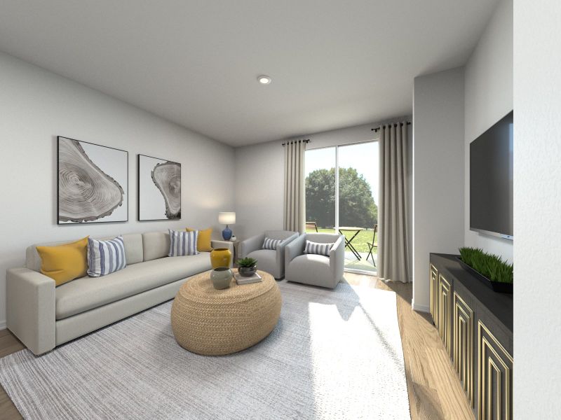 <p>Rendering of the Denali II Living Room</p>